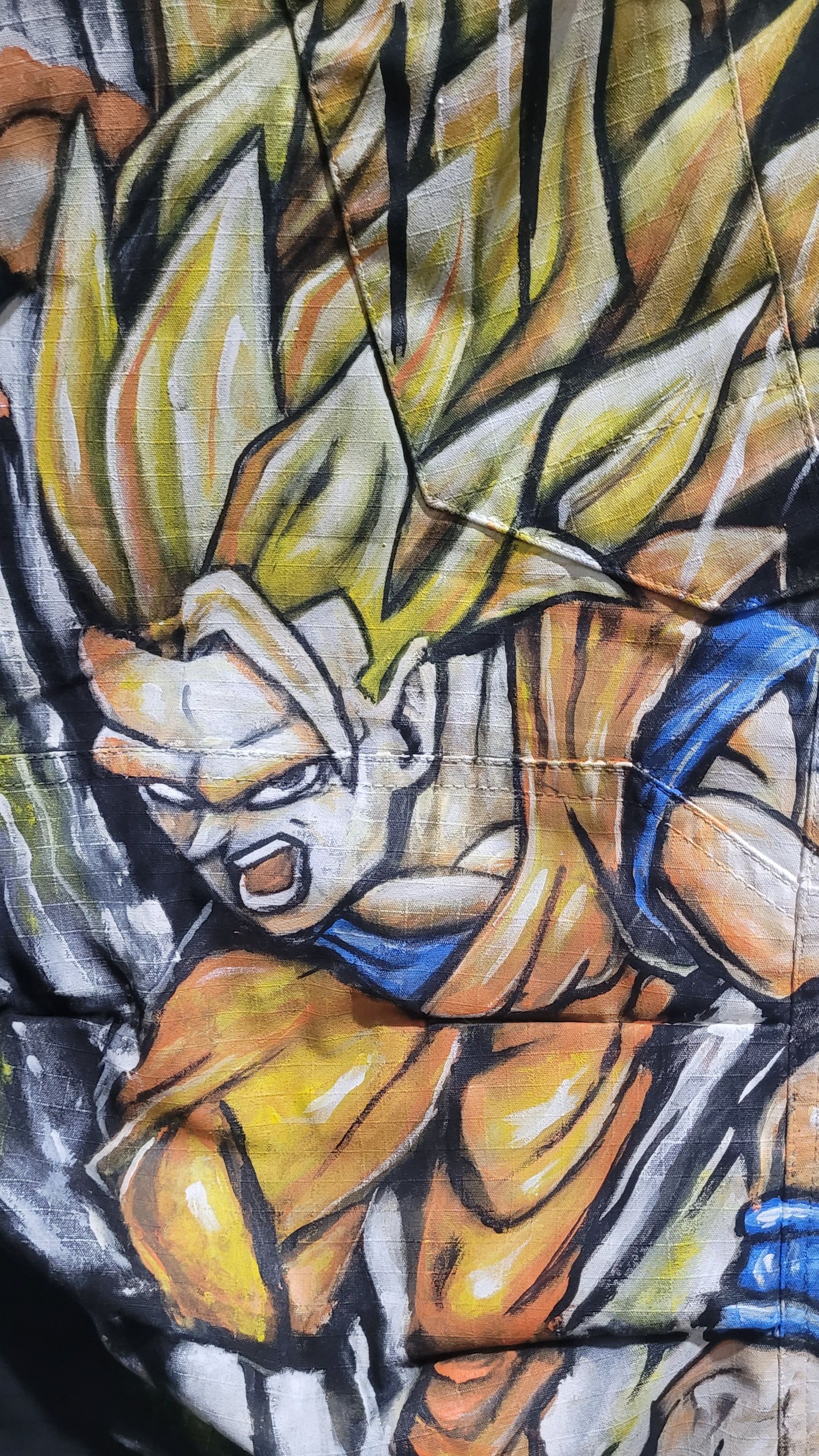 FOR OTHERS Handmade Painting Dragon Ball Z Cargo Outdoor Size US 36 / EU 52 - 6 Thumbnail
