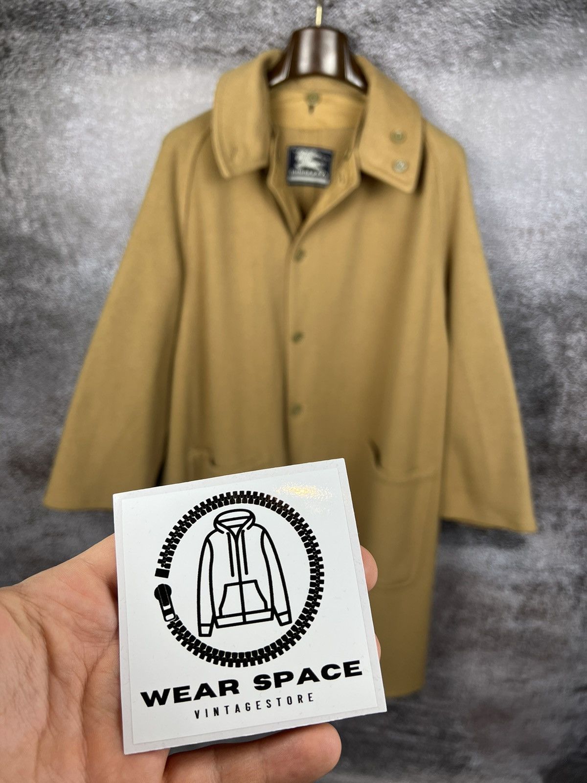 Rare‼️ 30/40s Burberry Wool vintage USAF Military Camel Coat