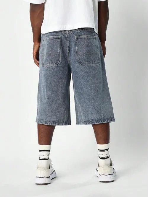Jean Denim Jeans Washed Shorts Jorts Size US 33 - 2 Thumbnail