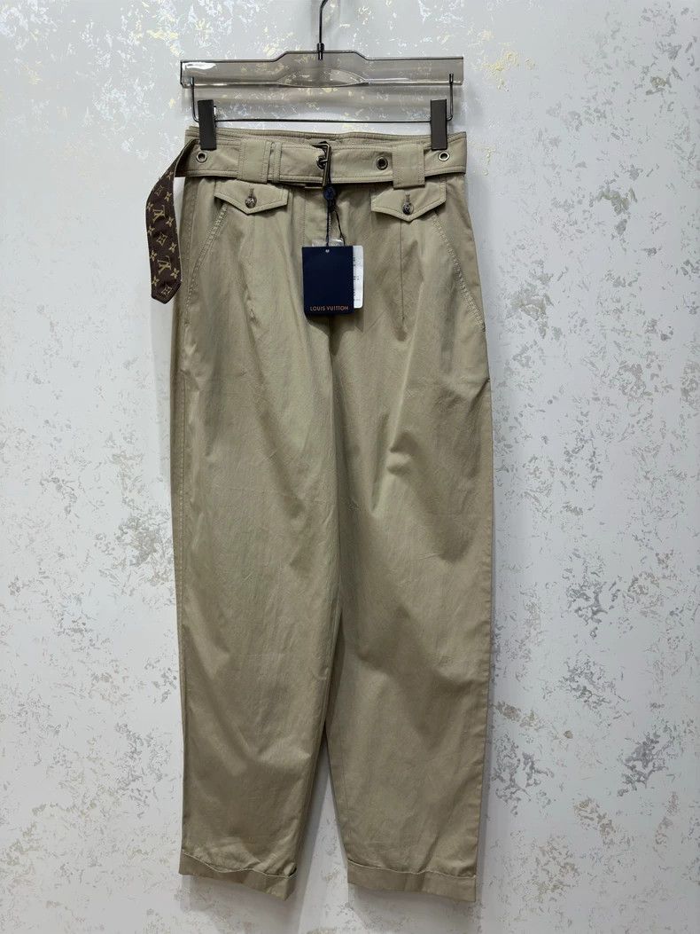 Louis Vuitton Louis Vuitton Khaki slacks pants Size 37" - 1 Thumbnail