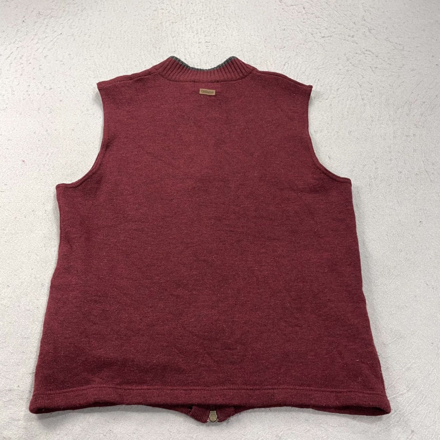 Pendleton VINTAGE Pendleton Sweater Vest Mens Small Red Full Zip Lambs Wool Blend Knit Vest Full Zip Red Pendleton Mens S Vintage Wool Knit Size US S / EU 44-46 / 1 - 5 Thumbnail