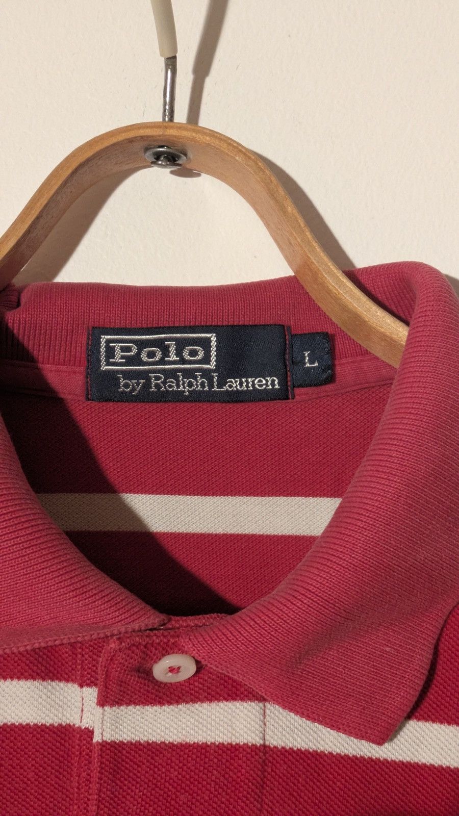 Polo Ralph Lauren 👕 Polo Ralph Lauren Striped Polo Shirt – Red/White (Size L) Size US L / EU 52-54 / 3 - 3 Thumbnail