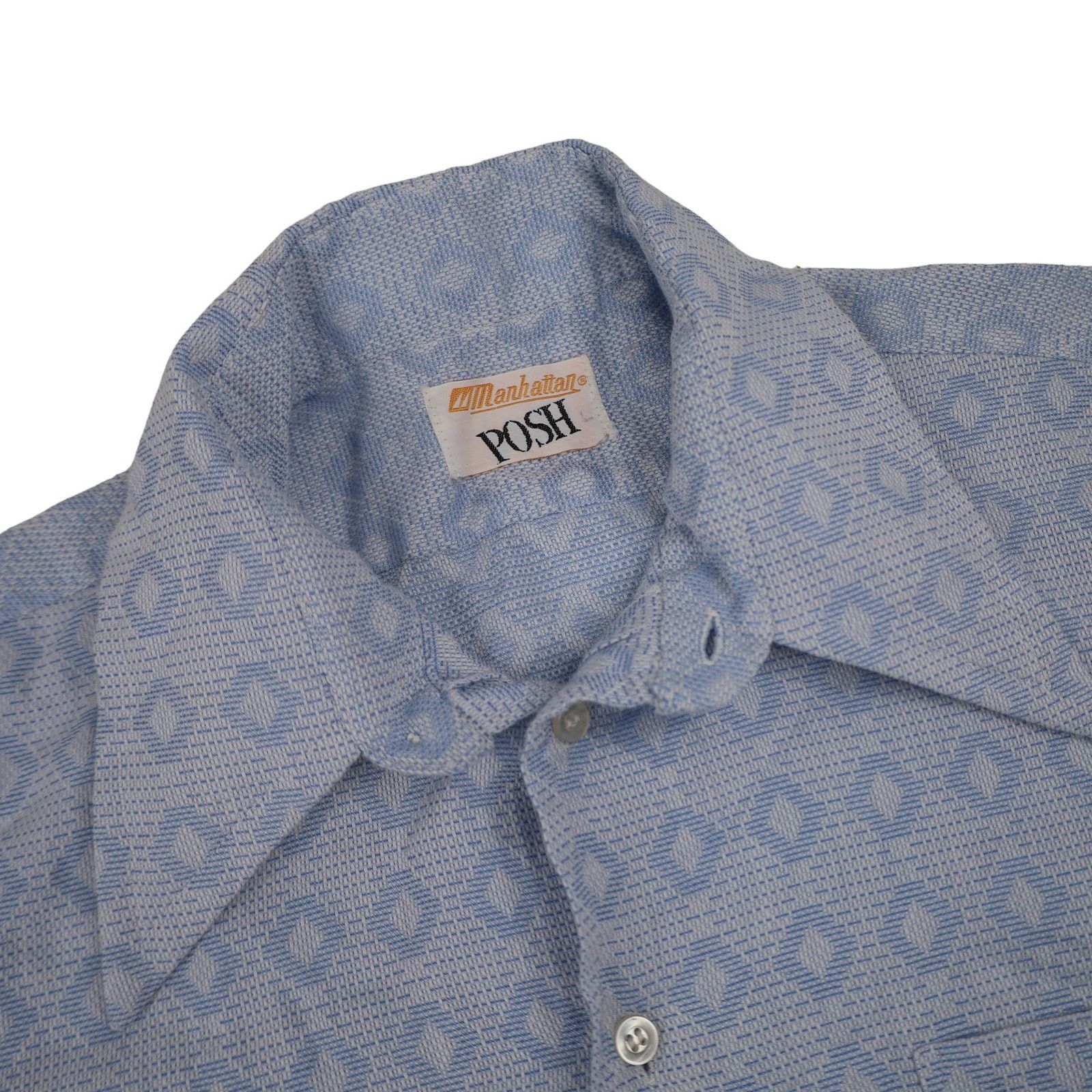 Vintage Vintage Manhattan Posh Allover Design Button Down Shirt Size US L / EU 52-54 / 3 - 5 Thumbnail