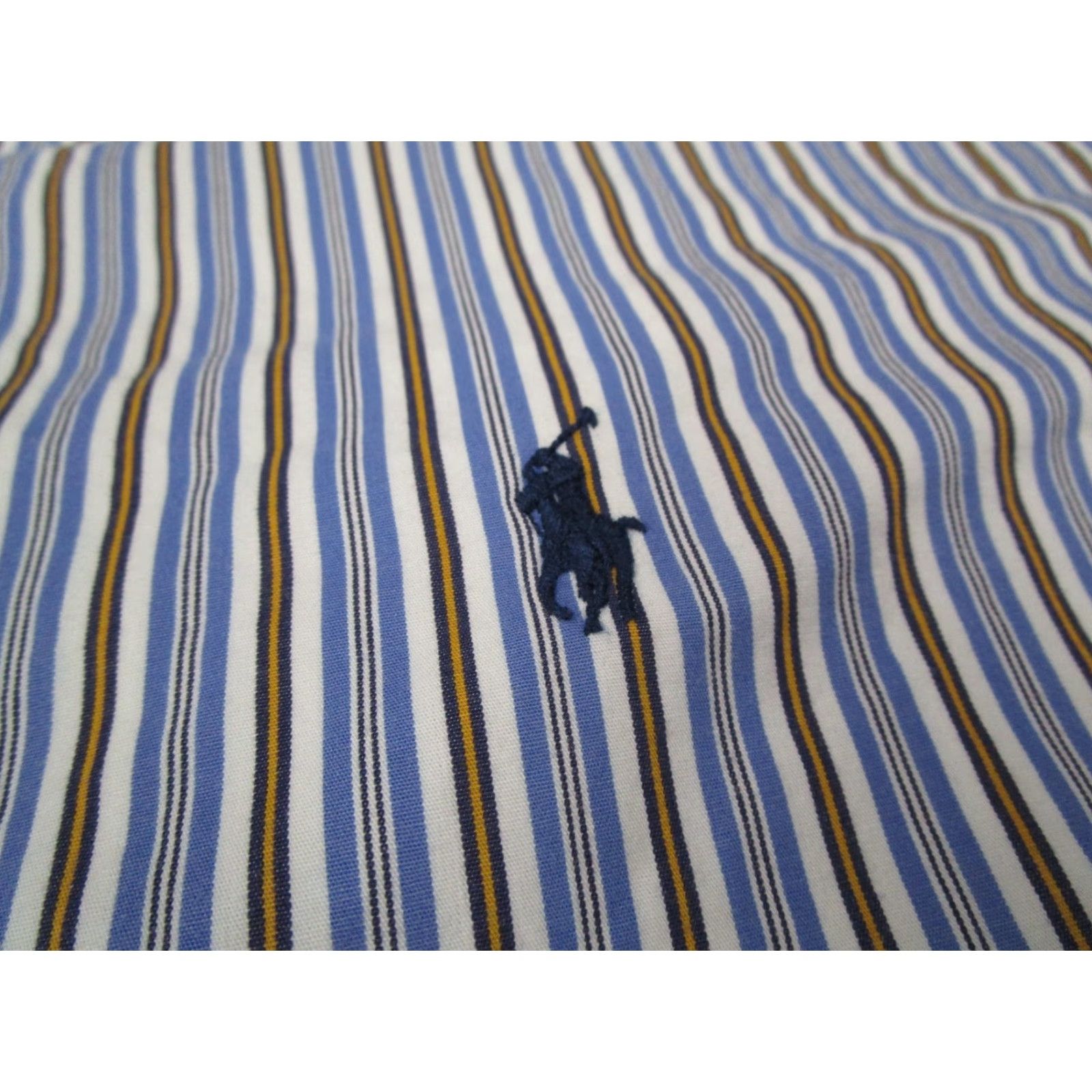 Ralph Lauren VINTAGE Ralph Lauren Men's Button-Up Shirt 2XL Long Sleeve Blue Cotton Classic Nautical Preppy Size US XXL / EU 58 / 5 - 3 Thumbnail