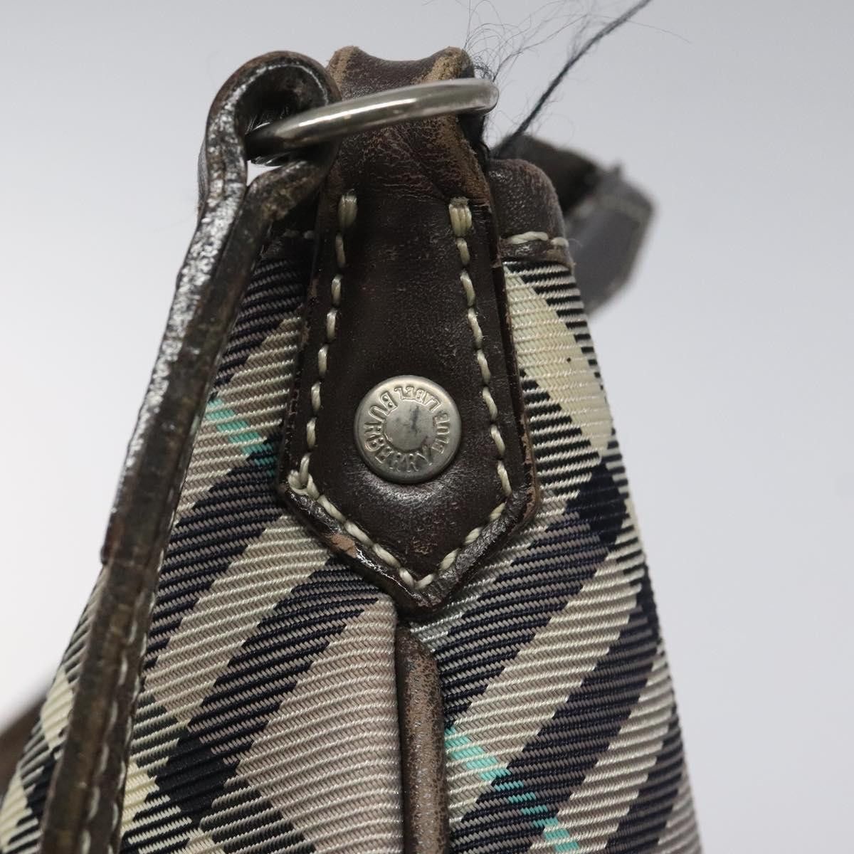 Burberry Burberry Nova Check Blue Label Shoulder Bag Nylon Gray Size ONE SIZE - 10 Thumbnail