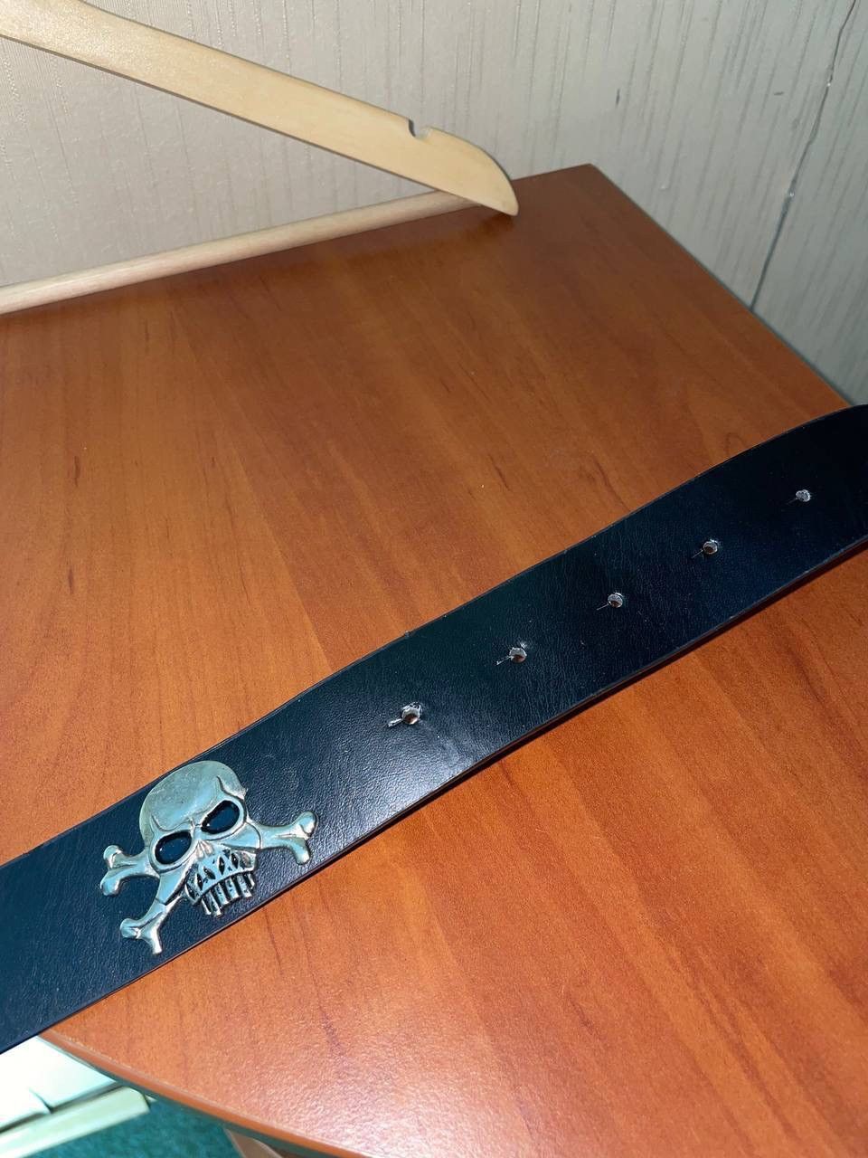 Leather × Vintage Vintage y2k Skull Leather Belt Size ONE SIZE - 7 Thumbnail