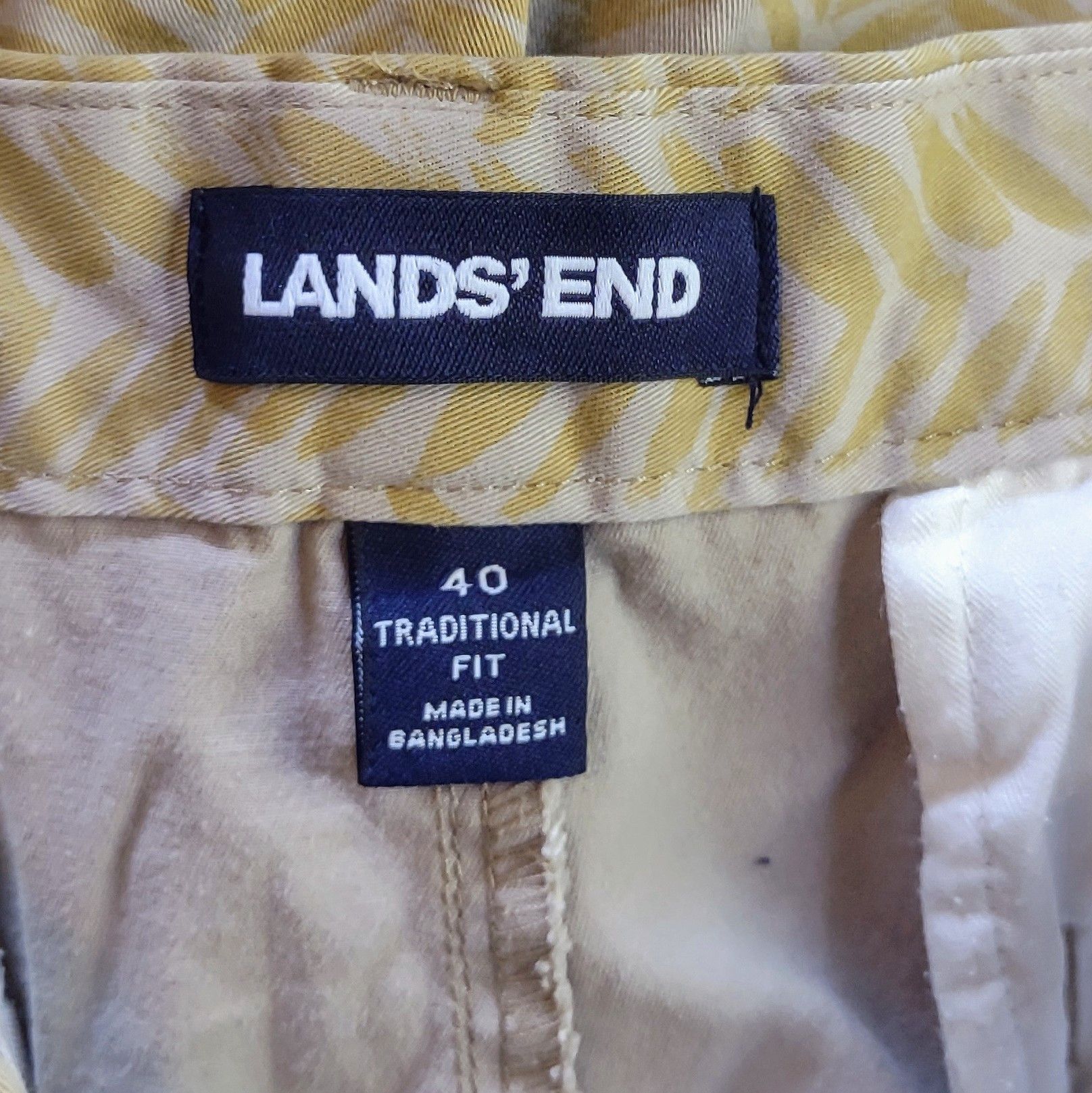 Lands' End Lands' End Shorts Traditional Fit Tan Mens Size US 40 / EU 56 - 5 Thumbnail