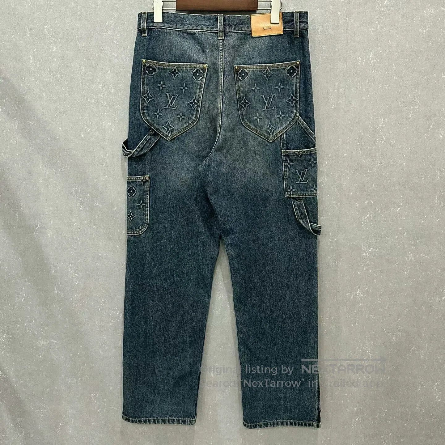 Louis Vuitton louis vuitton denim pants with monogram print. Size US 31 - 2 Thumbnail