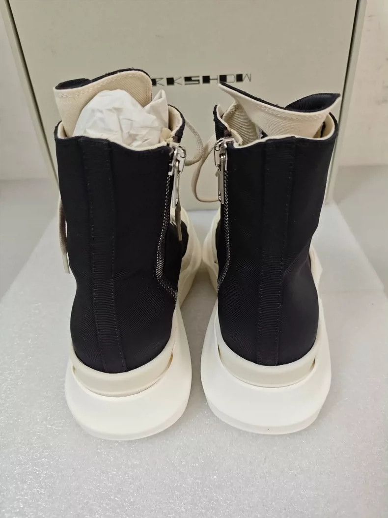 Rick Owens Rick Owens black thick sole canvas high-top sneakers Size US 8.5 / EU 41-42 - 3 Thumbnail