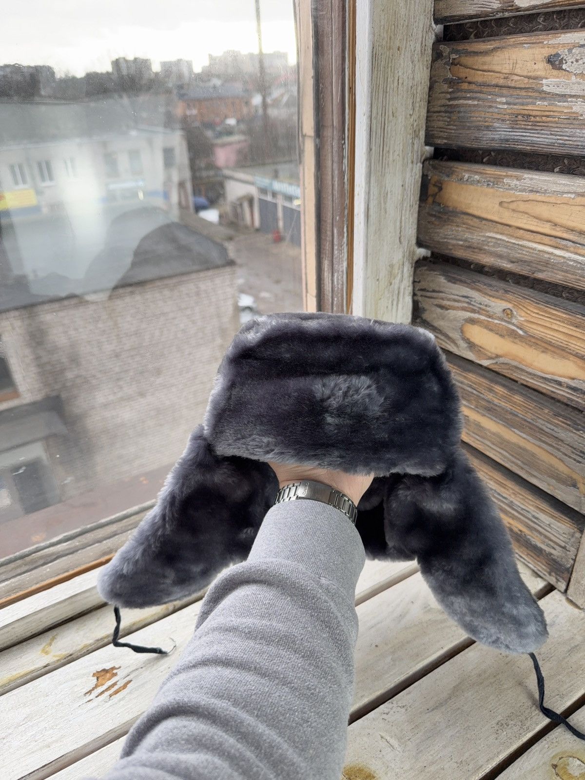 Vintage Vintage 70s USSR Military Trapper hat Ushanka Opium Rare Size ONE SIZE - 6 Thumbnail