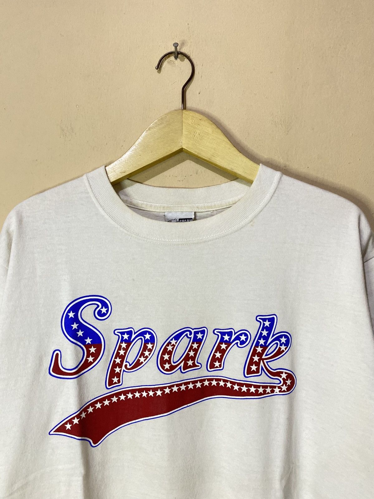 Vintage 90s Spark Skateboard Logo Tee Size US L / EU 52-54 / 3 - 3 Thumbnail