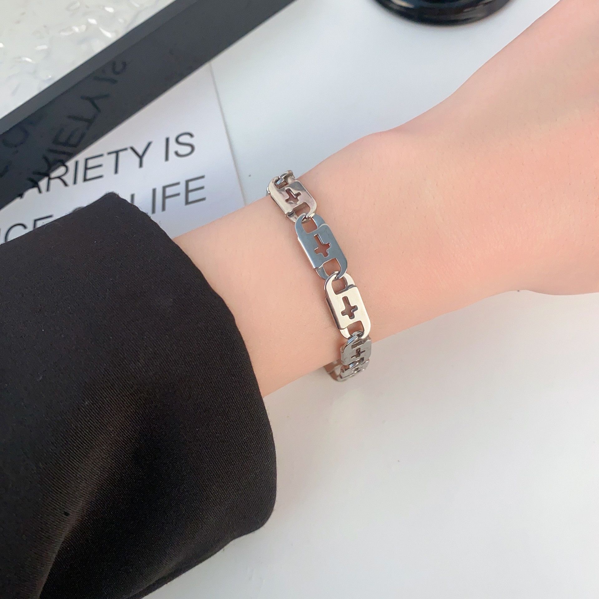 Jewelry Punk Bracelet Y2K Punk Chain Gotch Bracelets Chains Size ONE SIZE - 2 Thumbnail