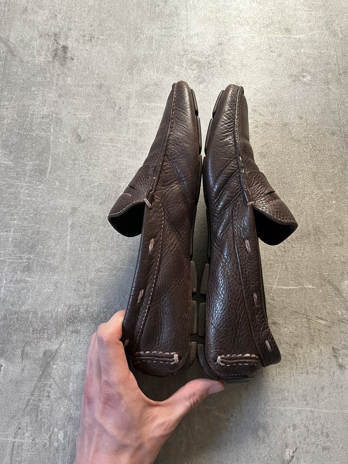 Prada × Vintage Vintage Prada brown leather shoes Size US 7.5 / EU 40-41 - 5 Thumbnail