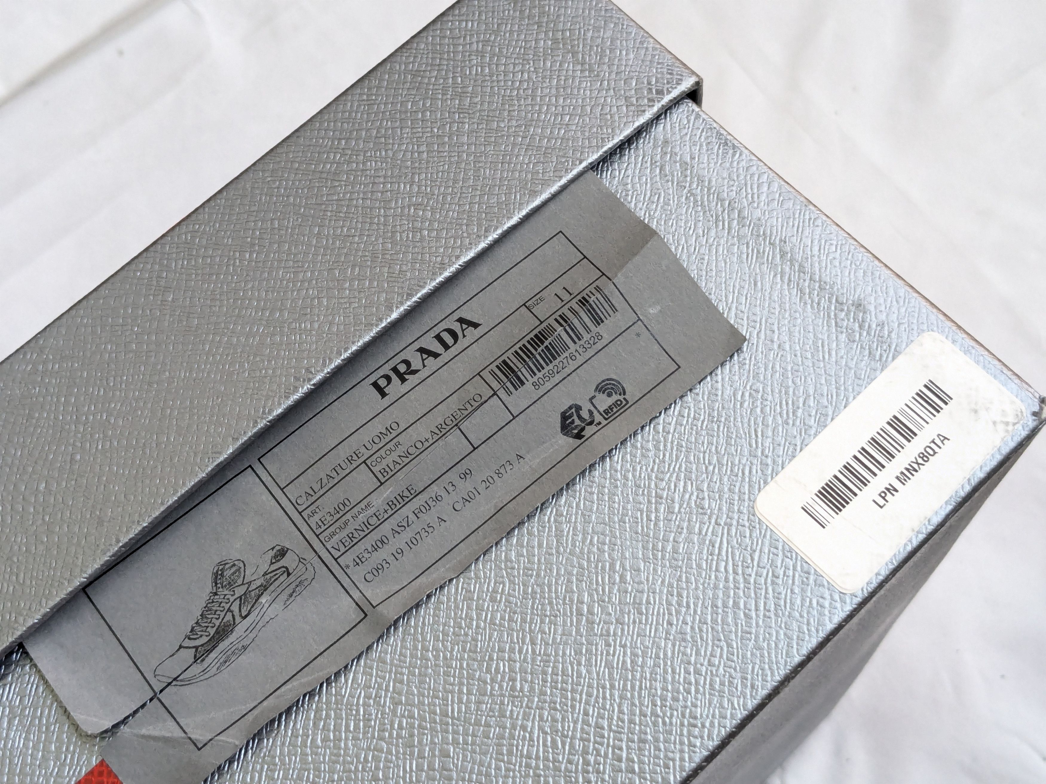 Prada Prada America's Cup Sneakers White Patent Leather 12 Low Size US 12 / EU 45 - 17 Thumbnail
