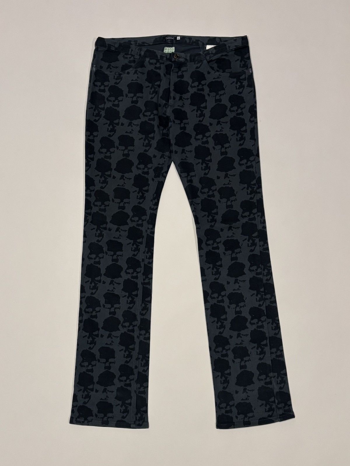 Undercover Undercover AW01 'D.A.V.F' Skull Print Jeans Size L