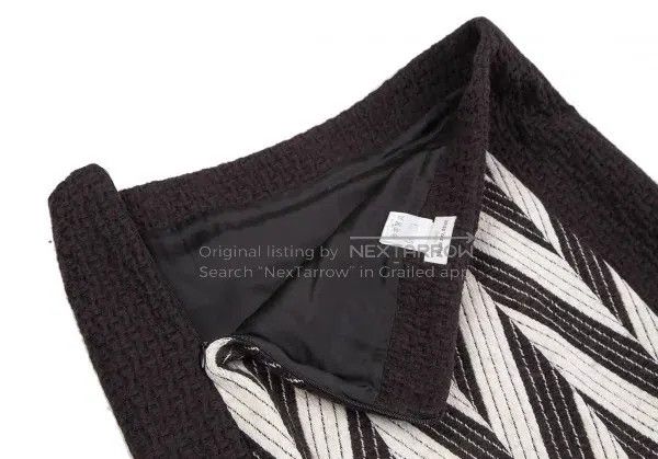 Dries Van Noten Dries Van Noten Herringbone Knit Skirt Size 35" - 5 Thumbnail