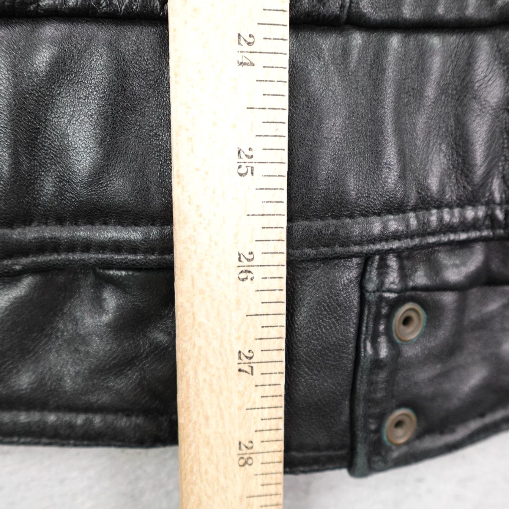 G-III Vintage G-III Global Identity Leather Jacket Large Black Bomber Zip Snap Moto Size US L / EU 52-54 / 3 - 6 Thumbnail