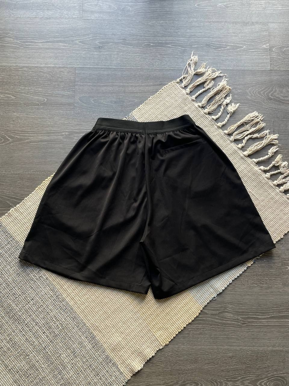 WE11DONE We11Done Stitching Black Cotton Track Oversize Fit Shorts Size US 34 / EU 50 - 13 Thumbnail