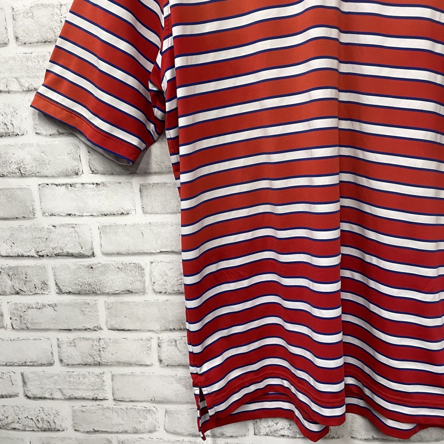 Footjoy FootJoy Athletic Striped Polo Shirt Mens Size L Multicolor Athletic Fit Stretchy Regular Polo Men Size US L / EU 52-54 / 3 - 3 Thumbnail