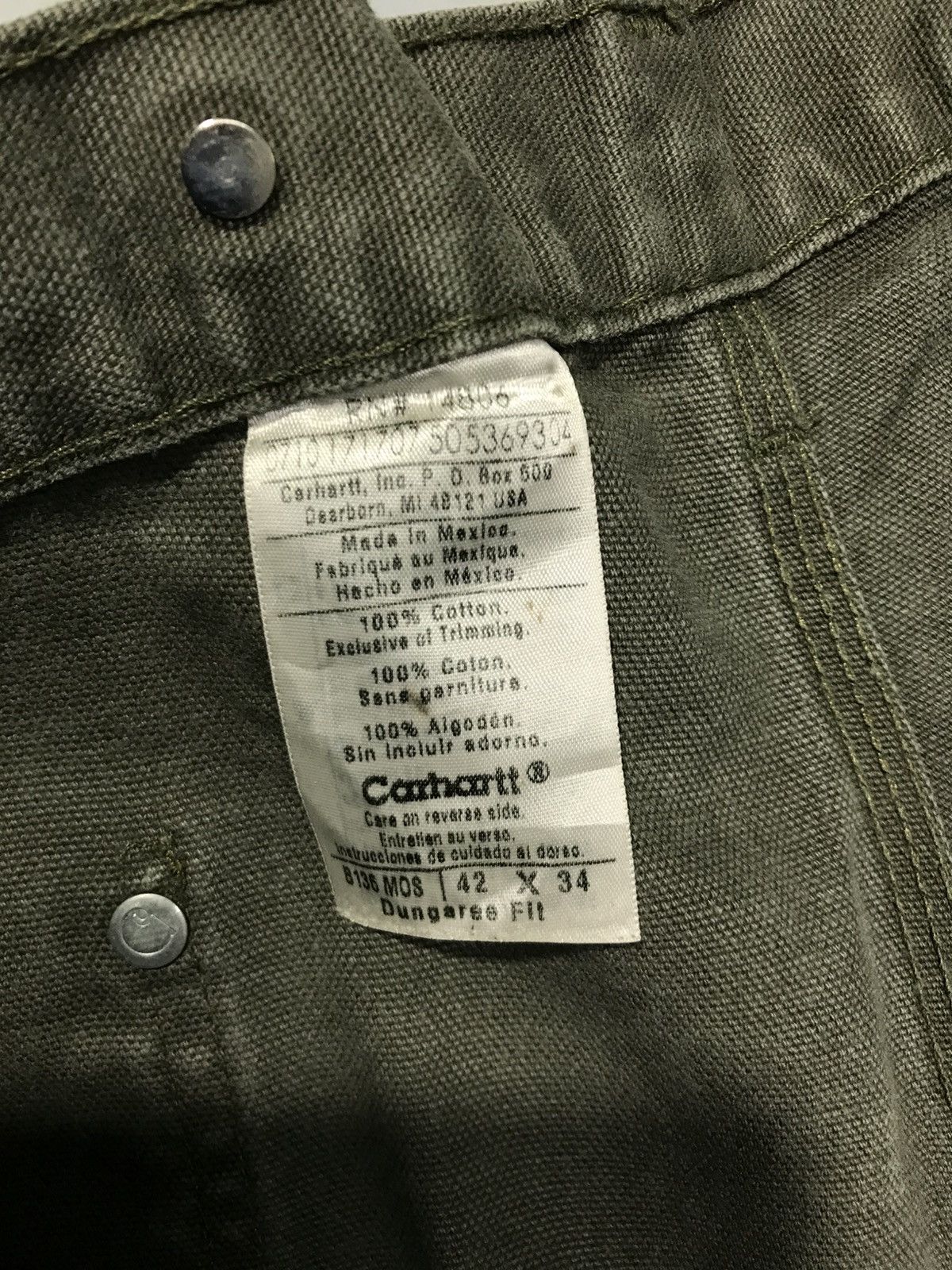 Carhartt Vintage carhartt B136 MOS carpenter denim Size US 42 / EU 58 - 7 Thumbnail