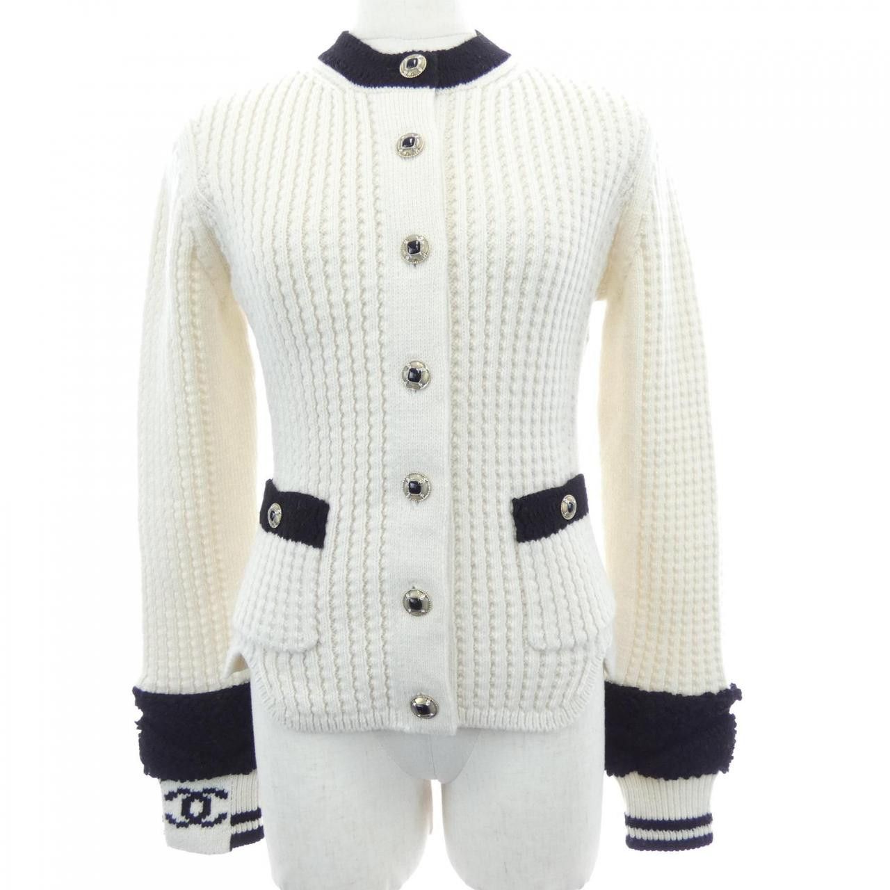 Chanel Chanel Chanel COCO NEIGE Collarless Jacket Textile Outerwear P79691K1158925N DUTY FREE for USA Size ONE SIZE - 1 Thumbnail