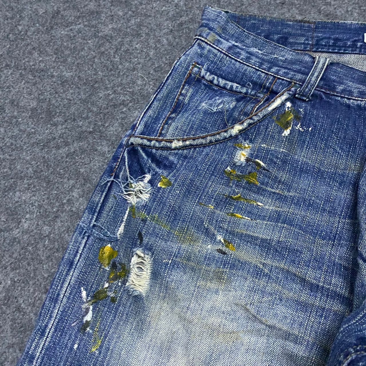 If Six Was Nine 💥Best Offer💥Vintage Global Work Splash Colour Denim Size US 32 / EU 48 - 9 Thumbnail