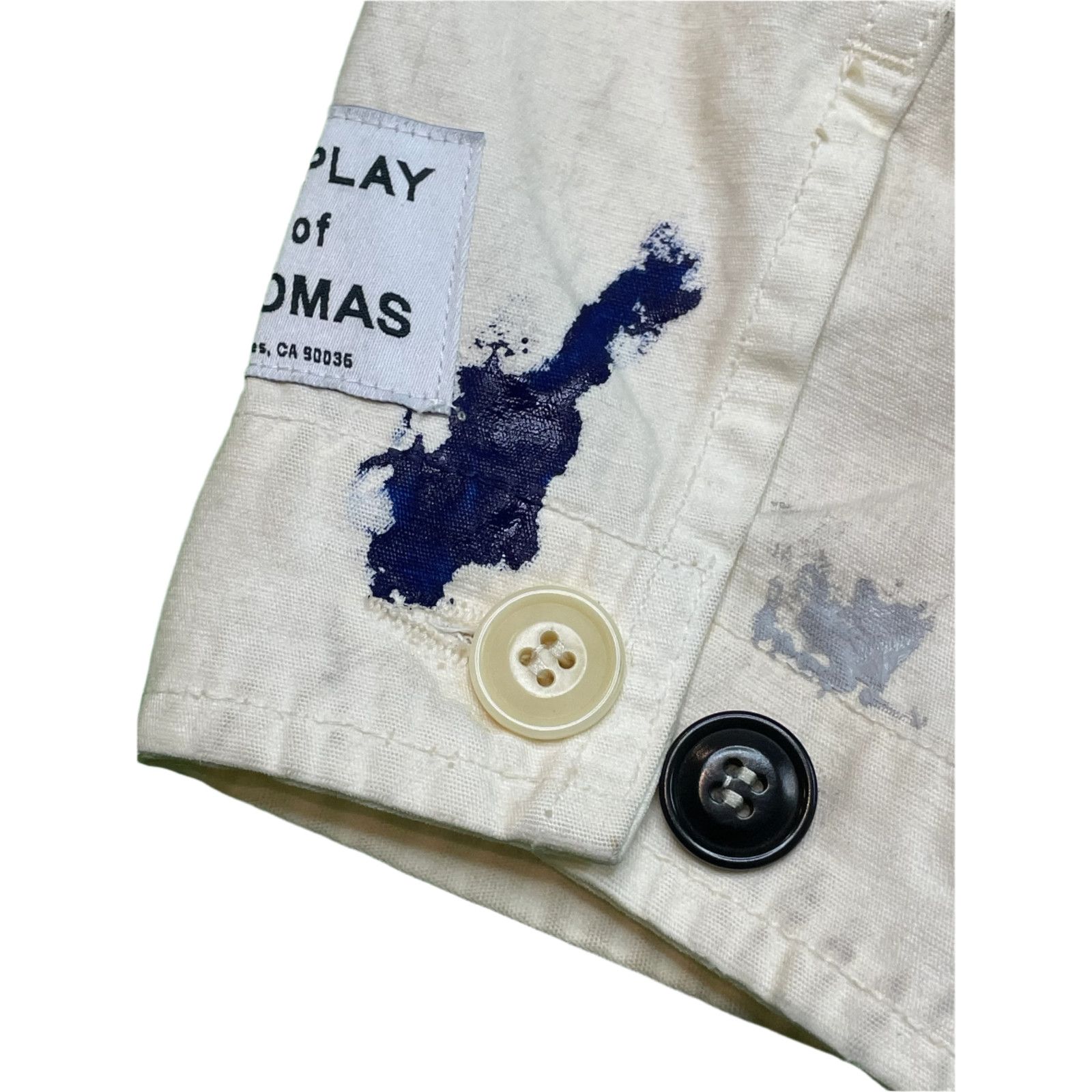 Gallery Dept. Gallery Dept. Paint Splatter White Shirt Jacket Size US L / EU 52-54 / 3 - 3 Thumbnail