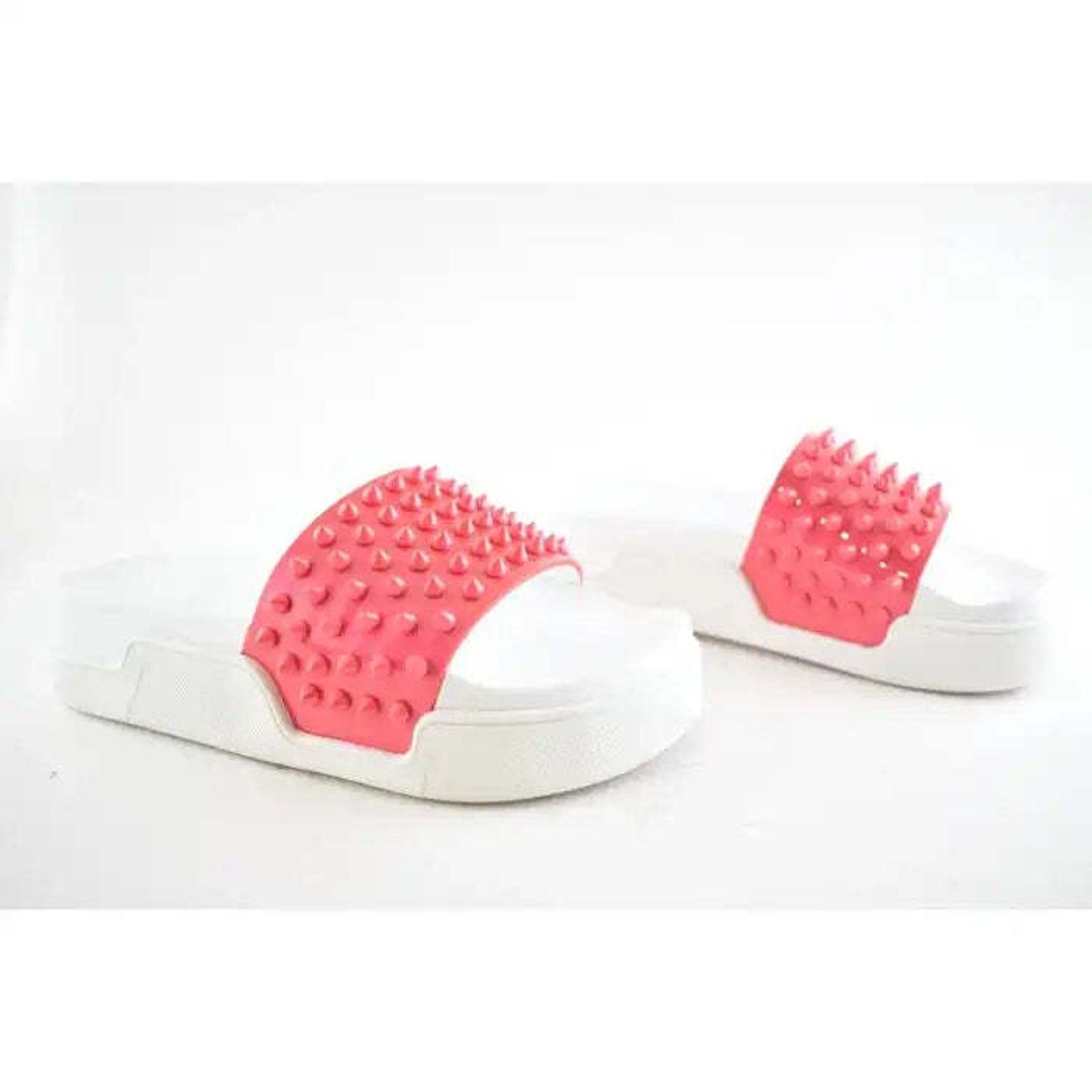 Christian Louboutin Christian Louboutin Pool Fun Donna Flat Pink White Platform Size US 9.5 / IT 39.5 - 4 Thumbnail