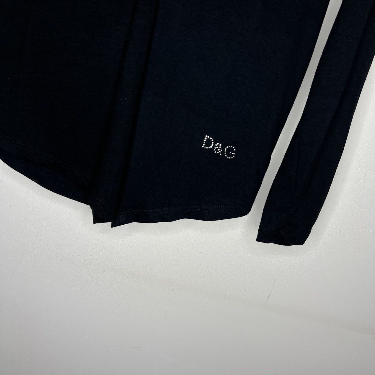 Dolce & Gabbana × Vintage Dolce Gabbana Y2K Blouse Top D&G Logo black Rhine Stone Size M / US 6-8 / IT 42-44 - 2 Thumbnail