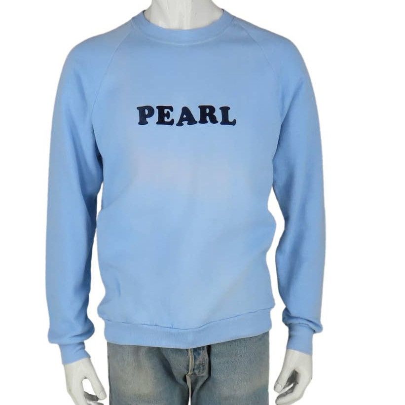 80s 90s Pearl Grey Eagle Crew Sweatshirt
