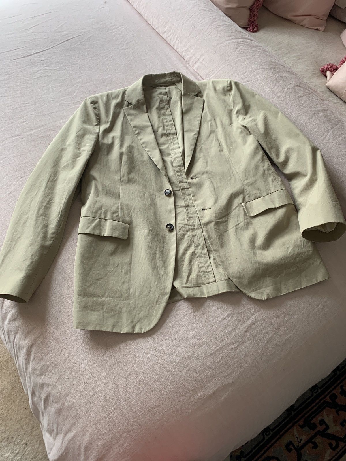 Acne Studios $750 acne studio pss17 antibes pop beige blazer | Grailed