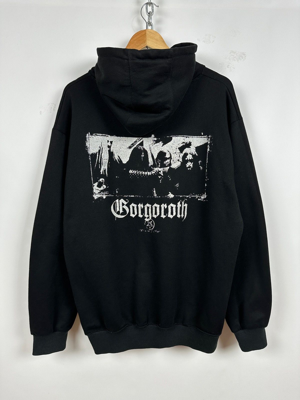 Band Tees Vintage Gorgoroth Antichrist Very Rare Black Metal Hoodie Size US XL / EU 56 / 4 - 1 Thumbnail