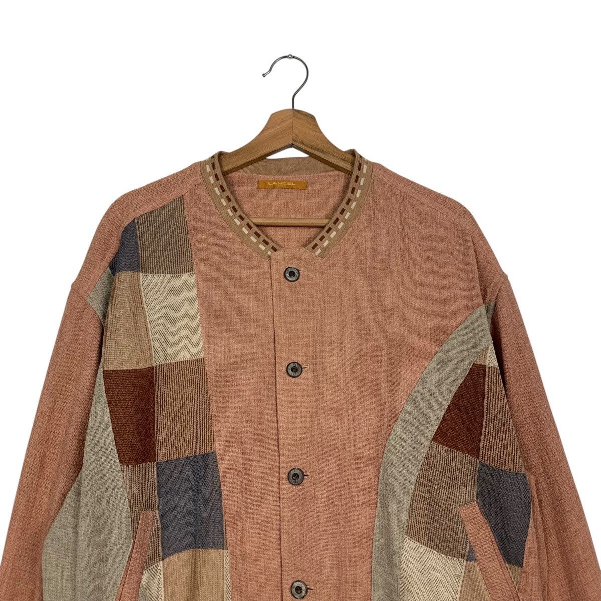 Lancel Vintage 90’s LANCEL Knitted Button Bomber Jacket #2862-C129 Size US L / EU 52-54 / 3 - 2 Thumbnail
