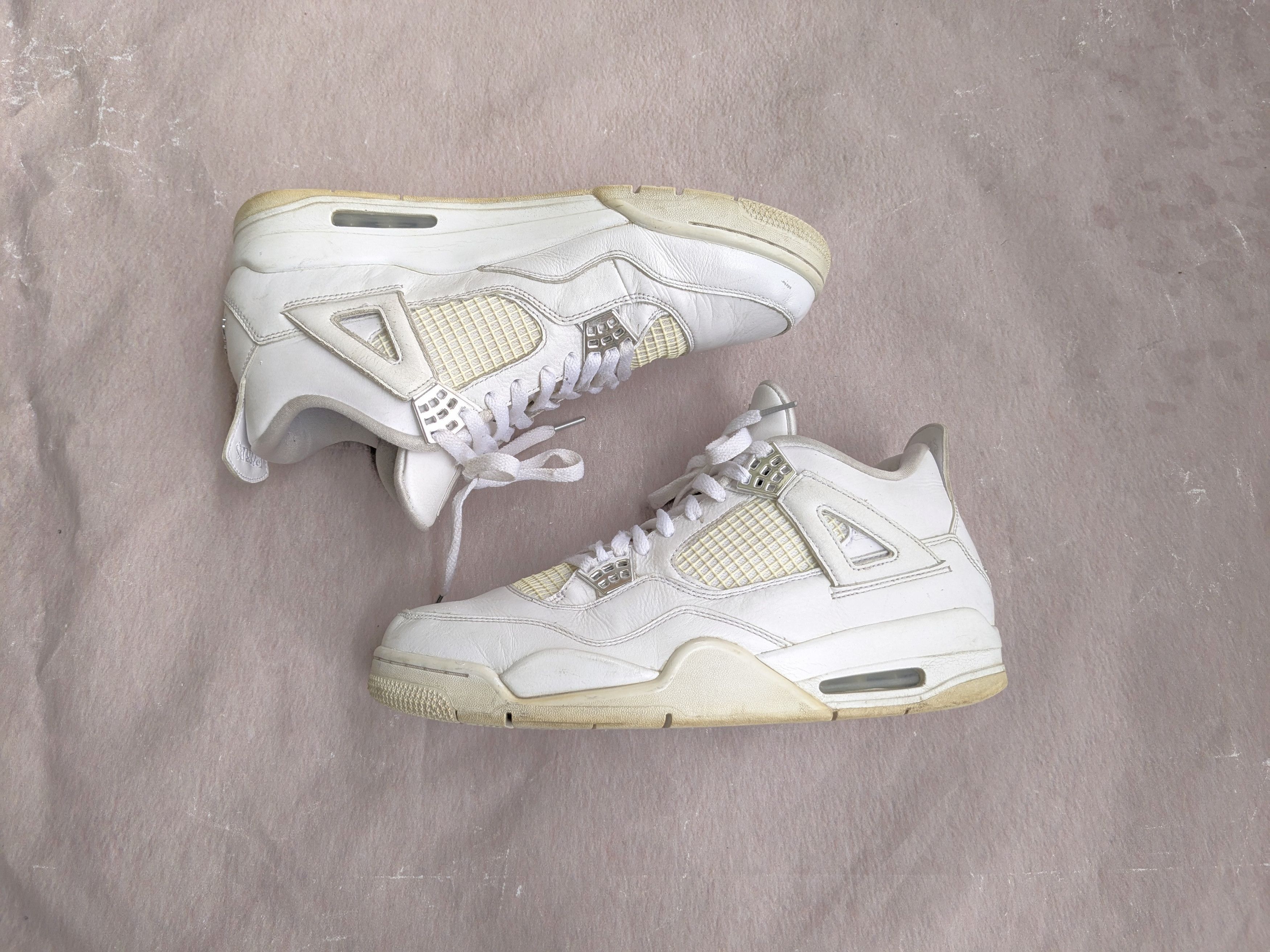 Nike Air Jordan Retro Pure Money 12 White Silver Leather