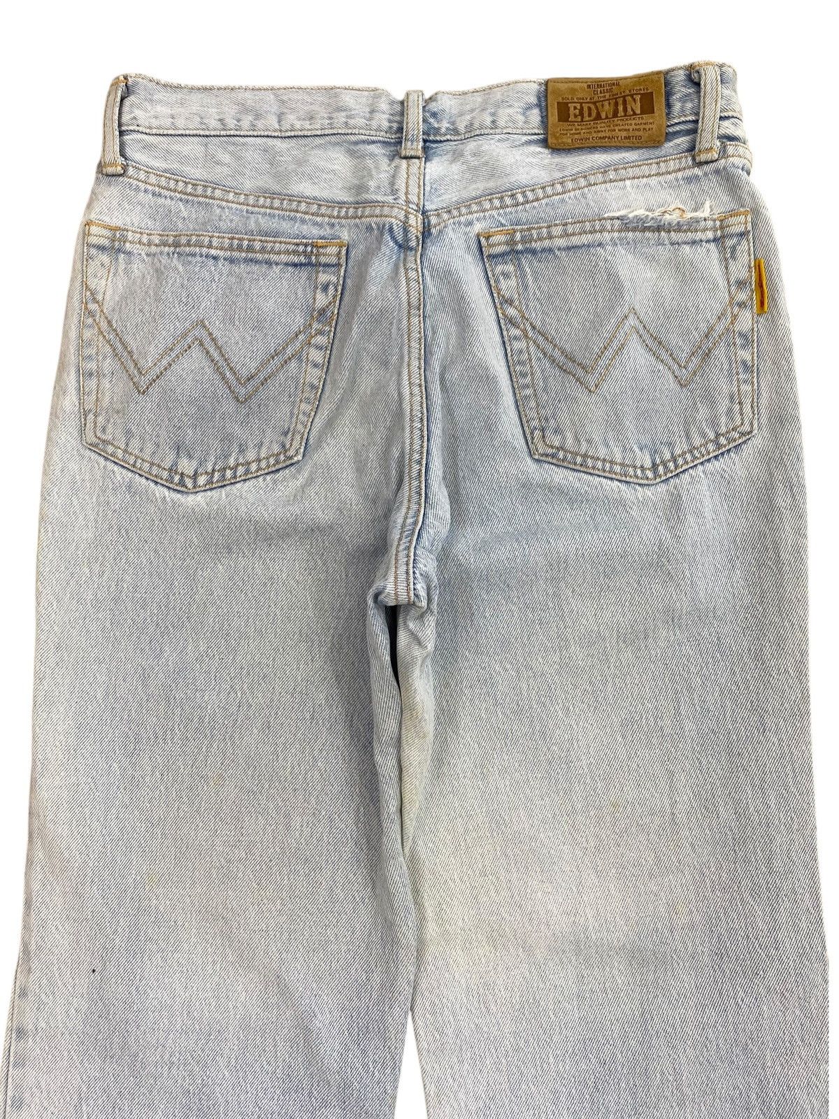 Edwin Edwin Brand Faded Light Wash Style Straight Cut Jeans Size US 30 / EU 46 - 4 Thumbnail