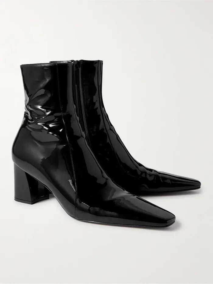 Saint Laurent Paris o1la1rc1a0226 776861 Ralner Boots in Patent Leather in Black Size US 12 / EU 45 - 3 Thumbnail