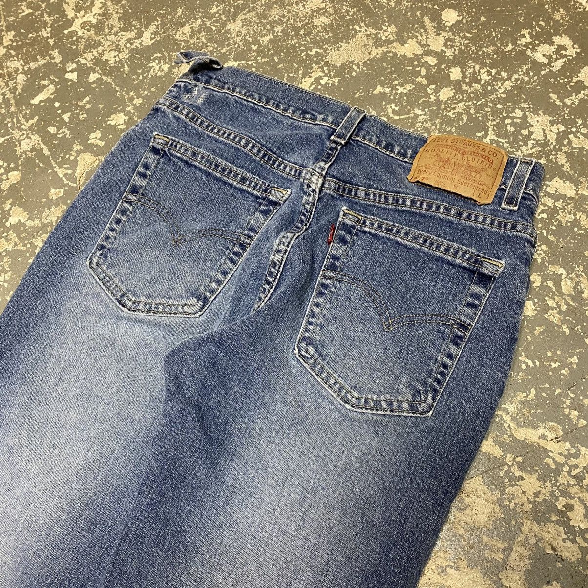 Levi's × Vintage Vintage Levi’s 517 Slim Boot Cut Blue Denim Jeans USA 90s Size US 29 - 9 Thumbnail