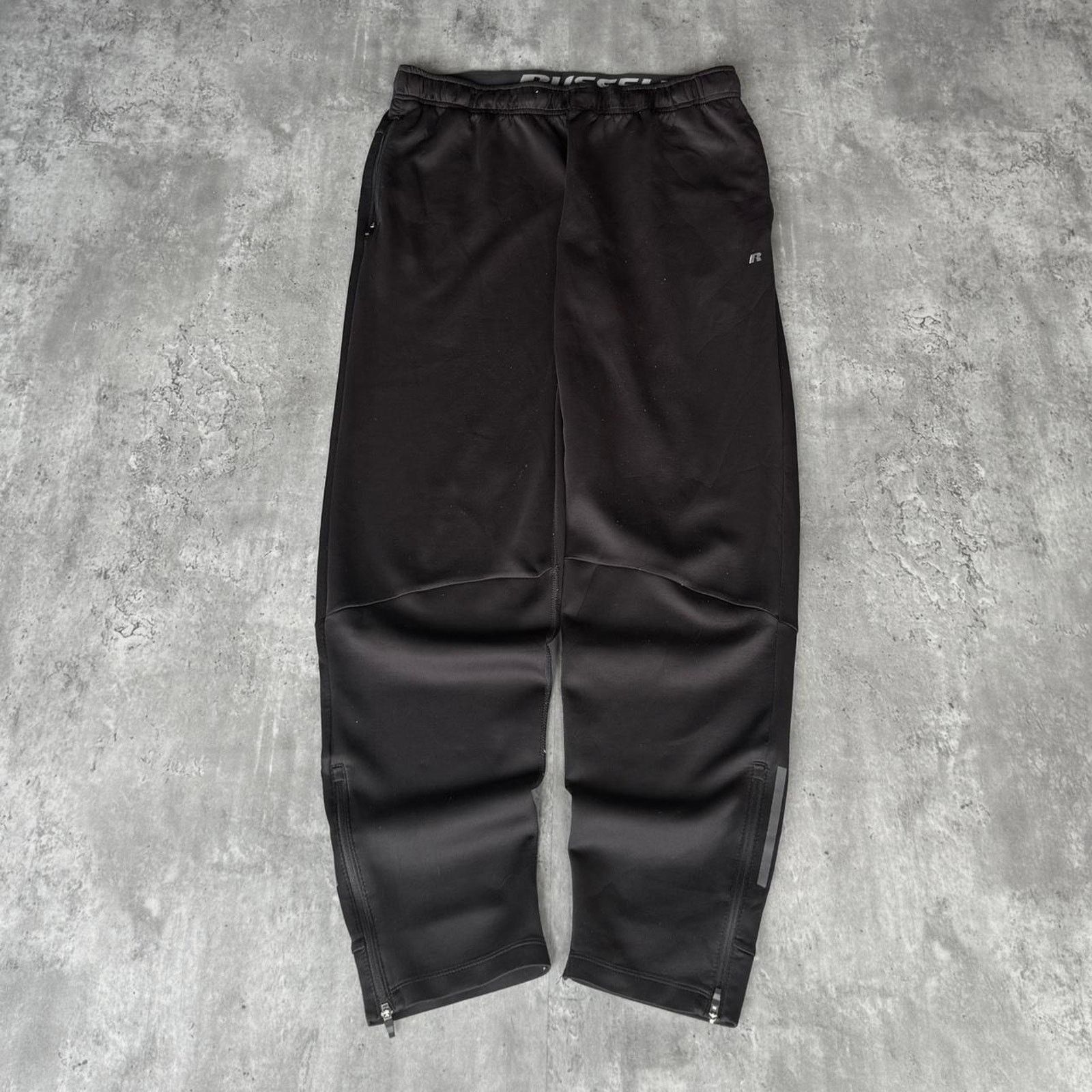 Russell Athletic × Vintage Vintage Y2K Black Russell Athletic Grunge Opium Sweatpants Size US 34 / EU 50 - 1 Thumbnail