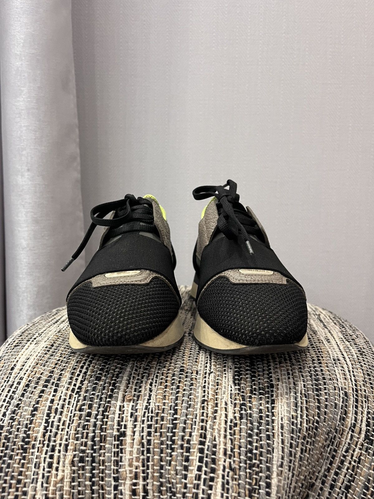 Balenciaga × Designer Balenciaga Race Runner Leather sneakers Japanese style shoes Size US 7 / IT 37 - 3 Thumbnail