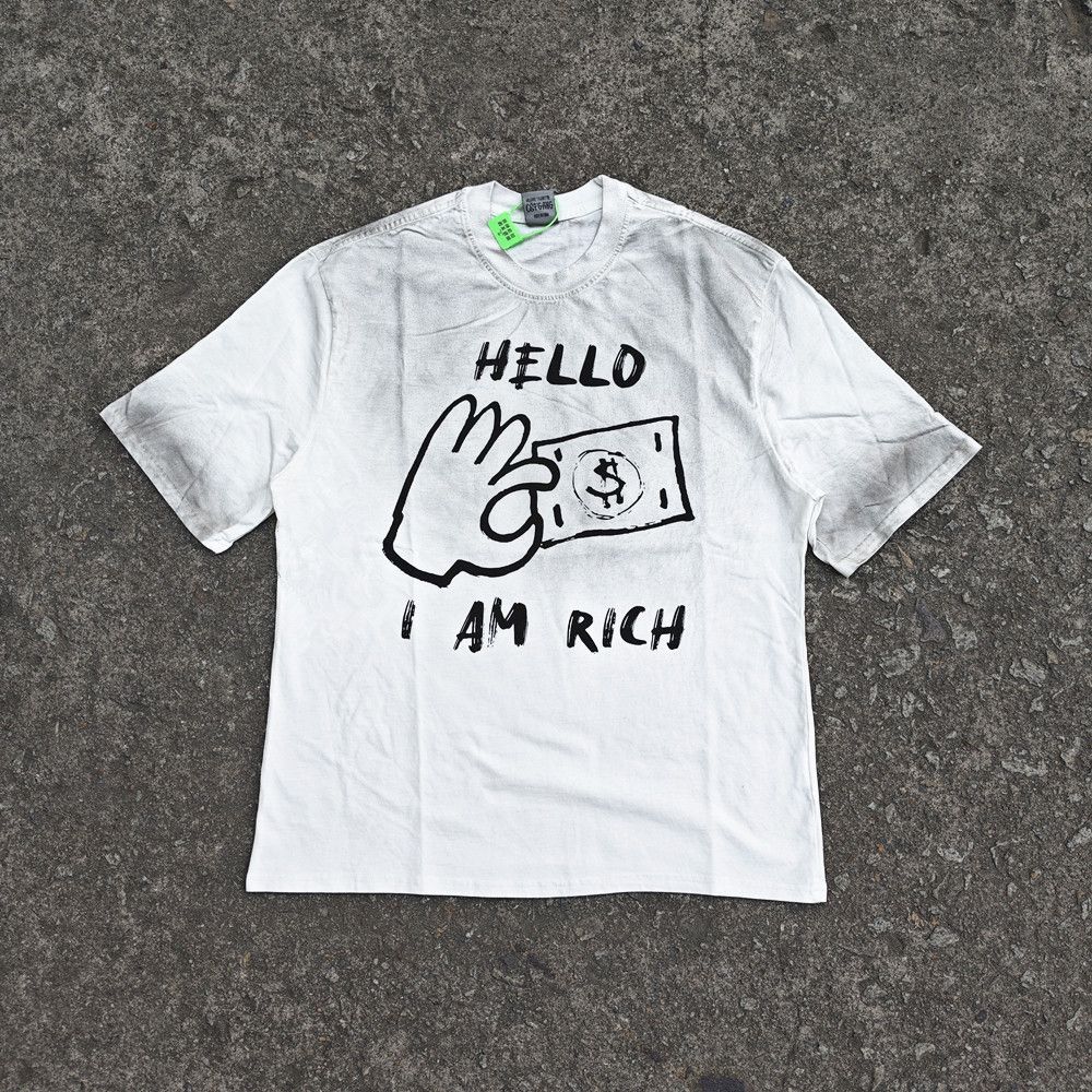 Japanese Brand Hello I am a rich T Shirt Size US M / EU 48-50 / 2 - 1 Thumbnail