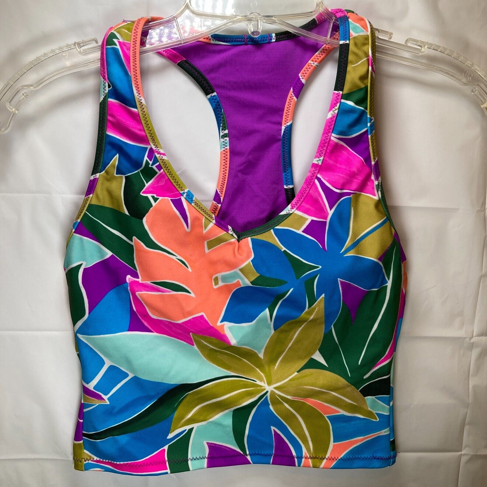 Hurley HURLEY Swim Tankini Top Juniors' Mas Isla Racerback XS Size ONE SIZE - 11 Thumbnail