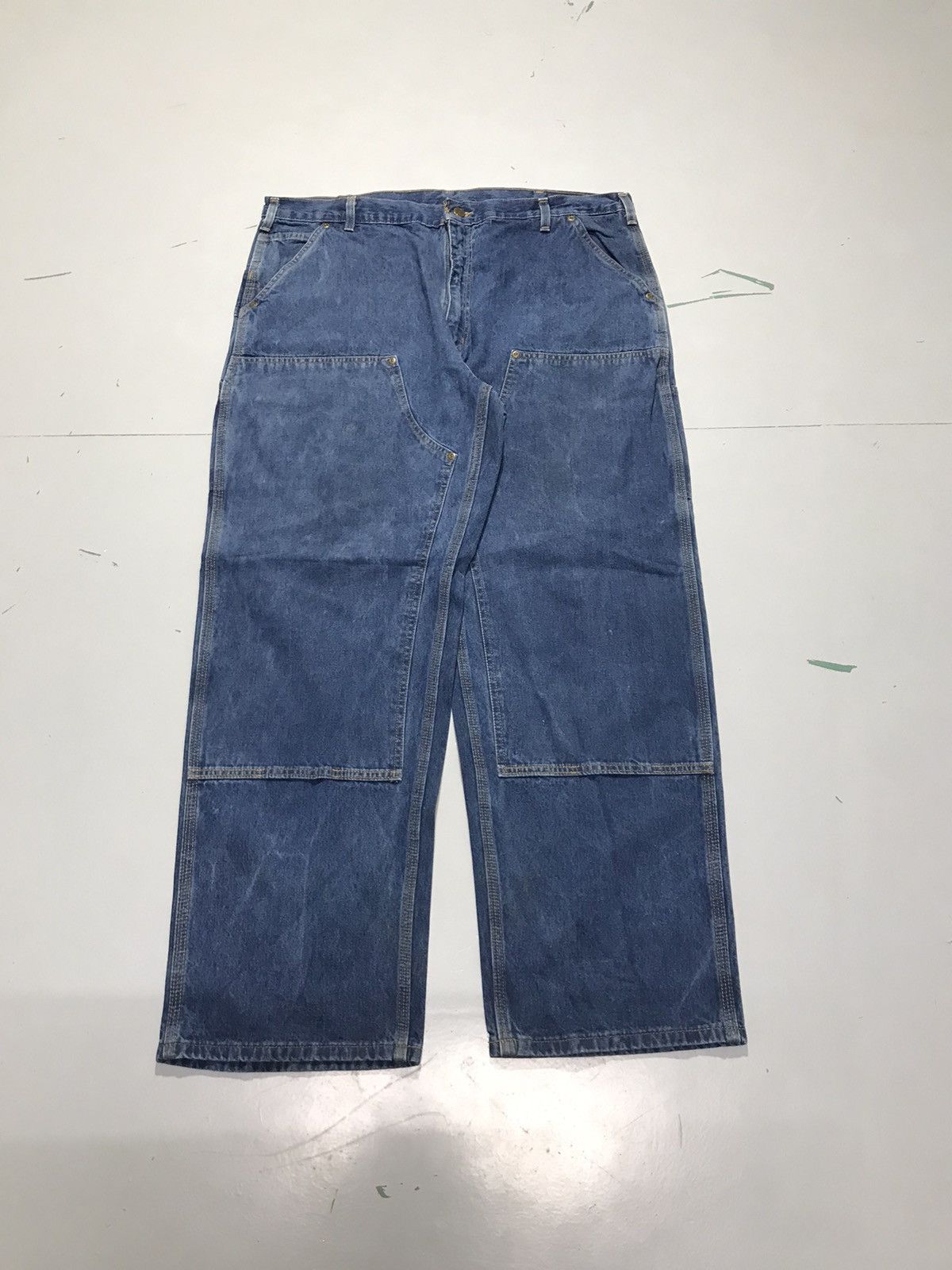 Carhartt Vintage Carhartt B273 DST double knee denim workwear Size US 40 / EU 56 - 1 Thumbnail