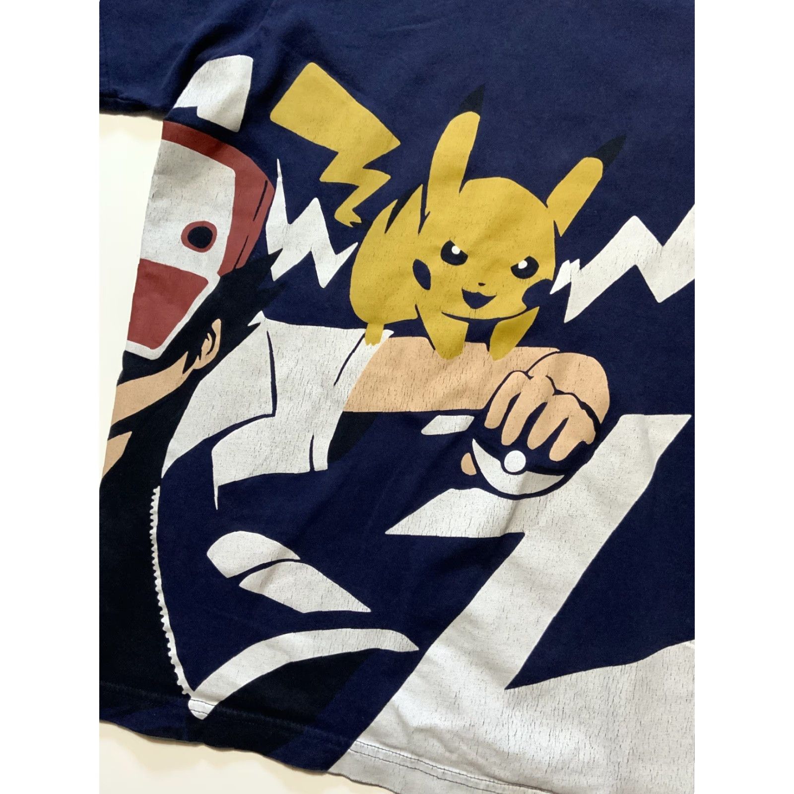 Uniqlo VINTAGE Uniqlo UTGP X Pokémon Pikachu & Ash SS19 Graphic Navy Blue S/S T-Shirt Sz. S Mens Size US S / EU 44-46 / 1 - 6 Thumbnail