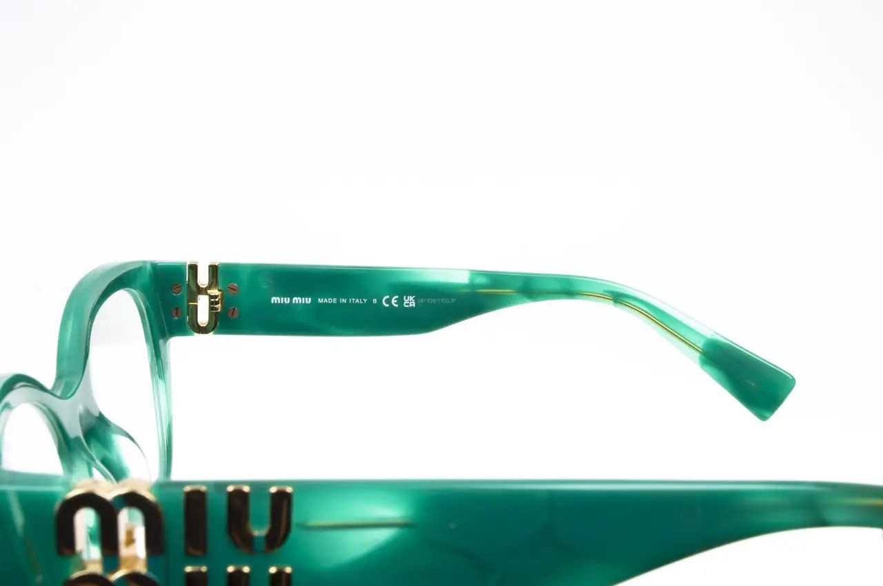 Miu Miu Miu Miu VMU01V 15H-1O1 Eyeglasses Frame Size ONE SIZE - 5 Thumbnail