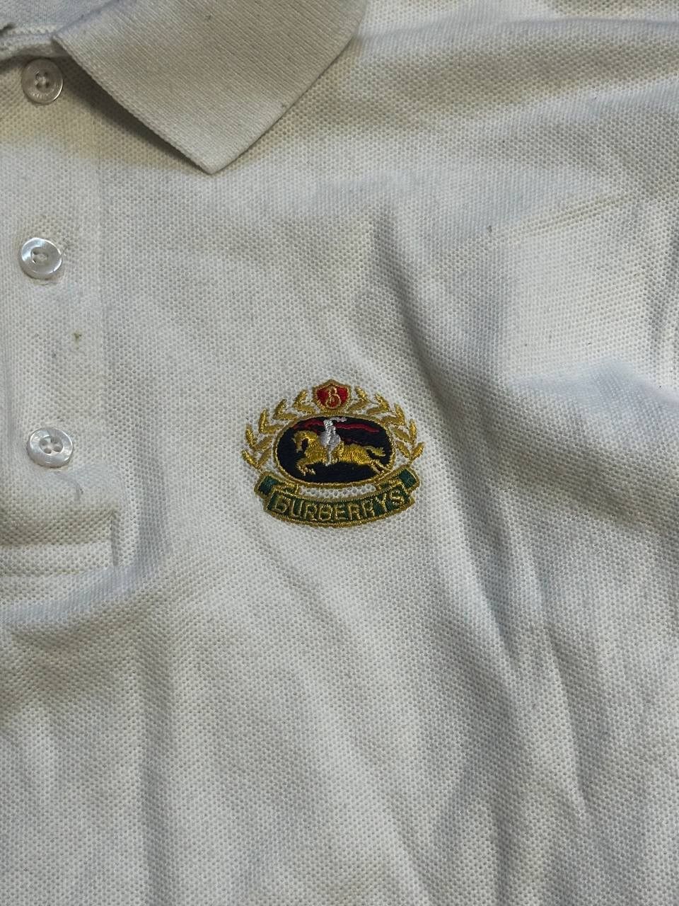 Burberry × Vintage Vintage Burberrys Embroidered Logo Polo Tee Size US S / EU 44-46 / 1 - 5 Thumbnail