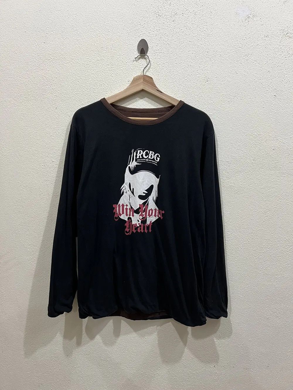 Japanese Brand RCBG Win Your Heart Reversible Long Sleeve Shirt Size US M / EU 48-50 / 2 - 2 Thumbnail