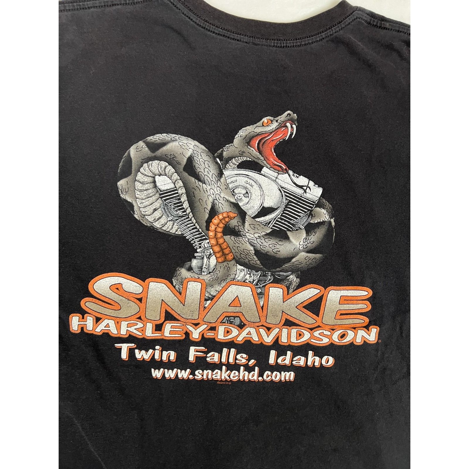 Harley Davidson Vintage Harley-Davidson T-Shirt Mens Large Snake Twin Falls Size US L / EU 52-54 / 3 - 8 Thumbnail