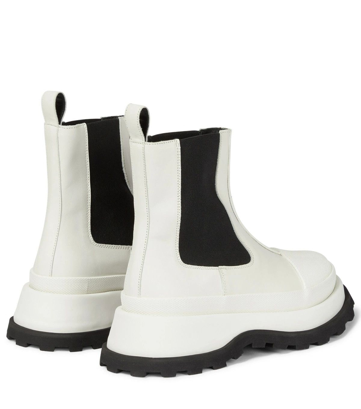 Jil Sander o1y1025 Ankle Boots in White/Black Size US 5 / IT 35 - 2 Thumbnail