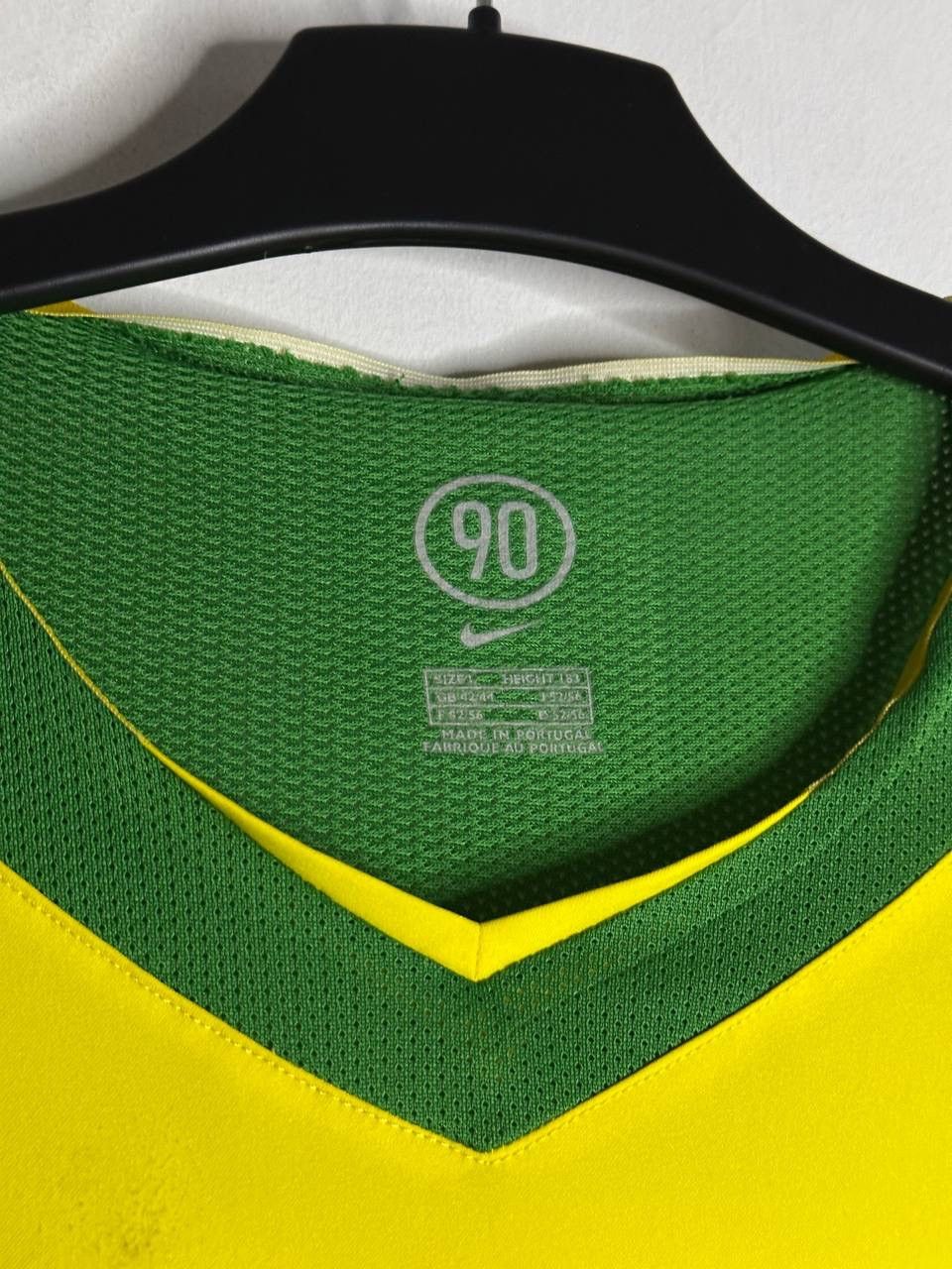 Nike Nike Brazil National Team 90 Soccer Jersey Yellow Vintage Size US L / EU 52-54 / 3 - 3 Thumbnail