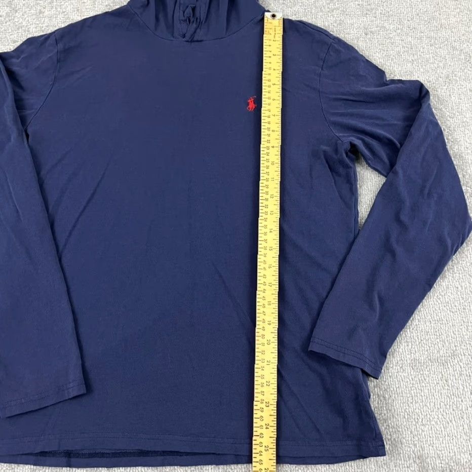 Polo Ralph Lauren POLO RALPH LAUREN Hoodie Mens Medium Blue Lightweight Pullover Jacket Small Pony Size US M / EU 48-50 / 2 - 4 Thumbnail